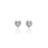 Earrings Miluna Woman in White Gold Diamante ERD3303X